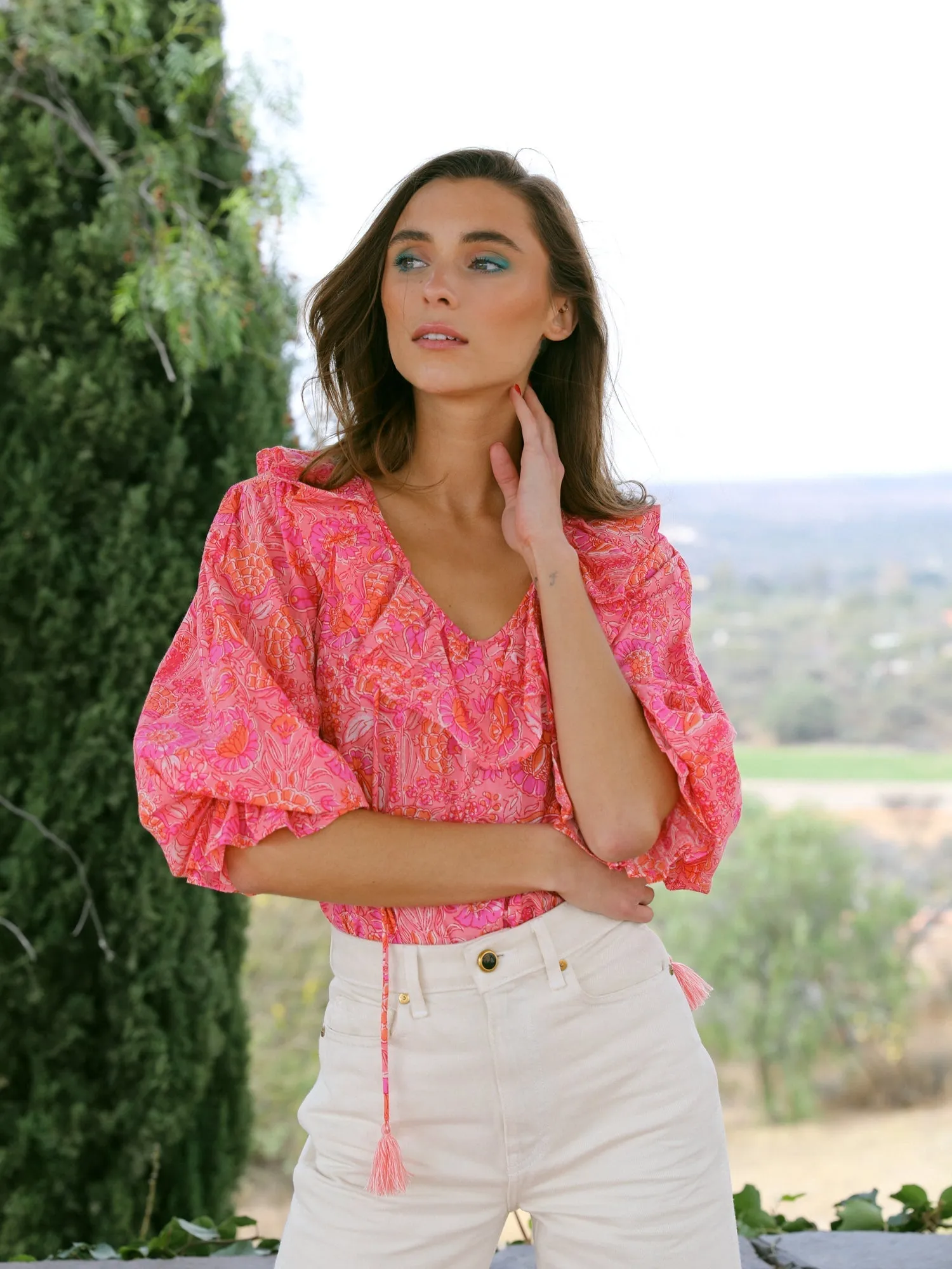 May Top in Pink Carnation AllDay Comfort