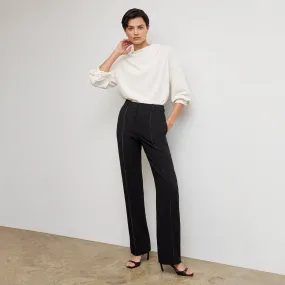 SoftFeel Fabric Annmarie Drape Top - Eco Soft Wave :: Ivory