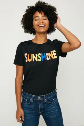 Sunshine Flocked T Shirt VentedBack