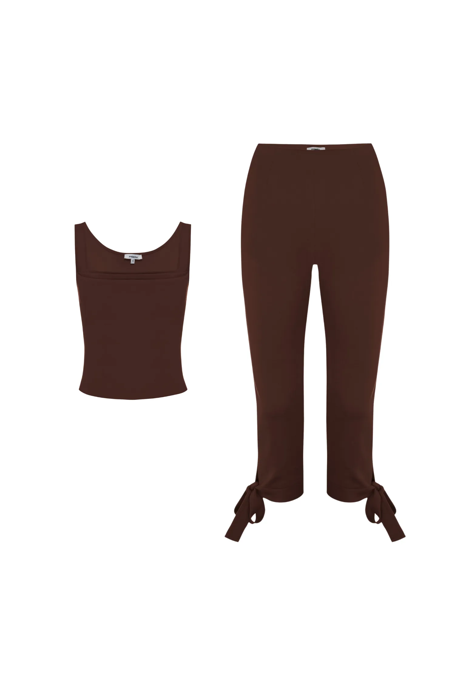 LUNA TOP   EMMA CAPRI - CHOCOLATE NonIrritatingSeams Bold Patterns