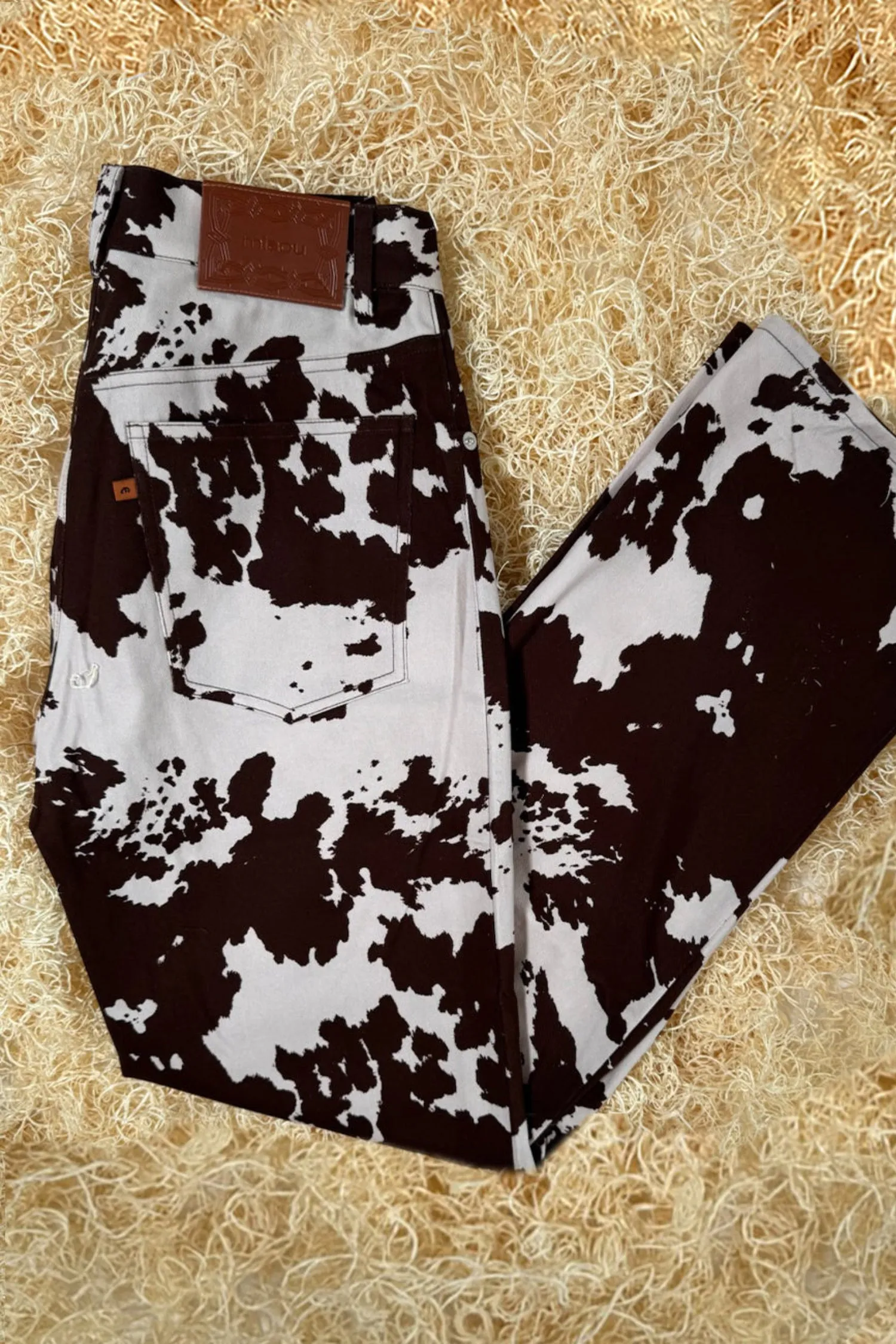 FARGO PANT - COW PRINT Anti Snag Fabric Low Maintenance