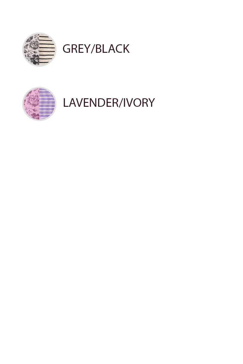 AntiSlipGrip IT3795S-11P | ROSE TWILL AND STRIPE MIX AND MATCH TOP