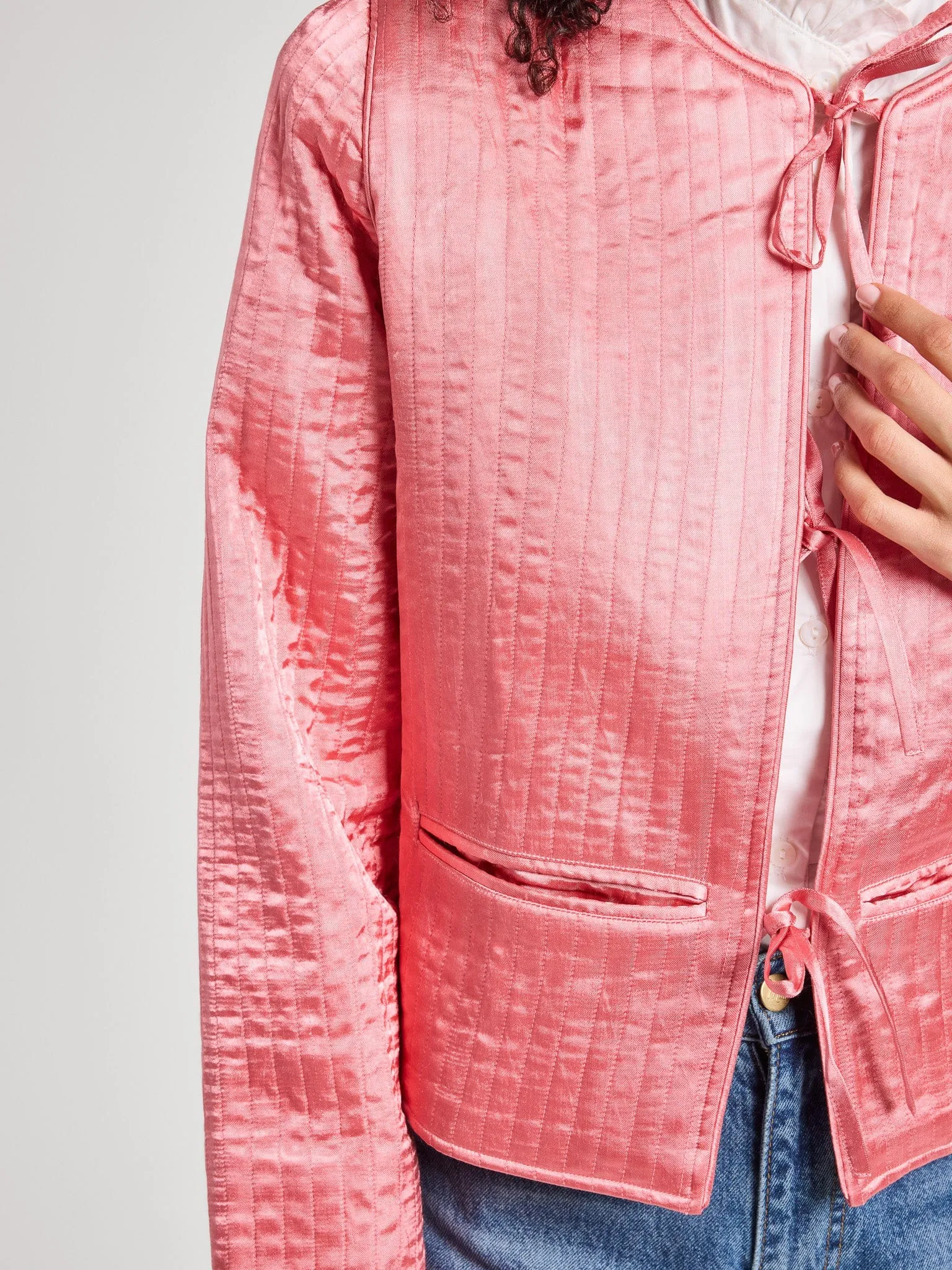 Sylvie Jacket in Camellia NoiseReduciting Zipper