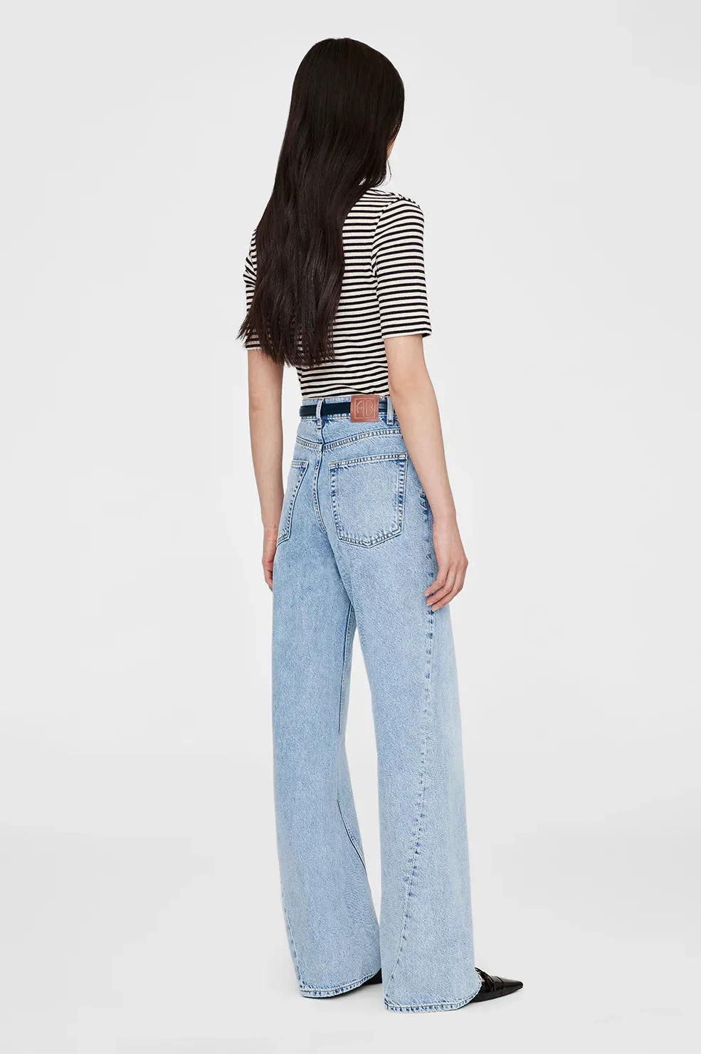 ANINE BING ALESSIA TEE FrayResistant Fabric SublimatedPrint