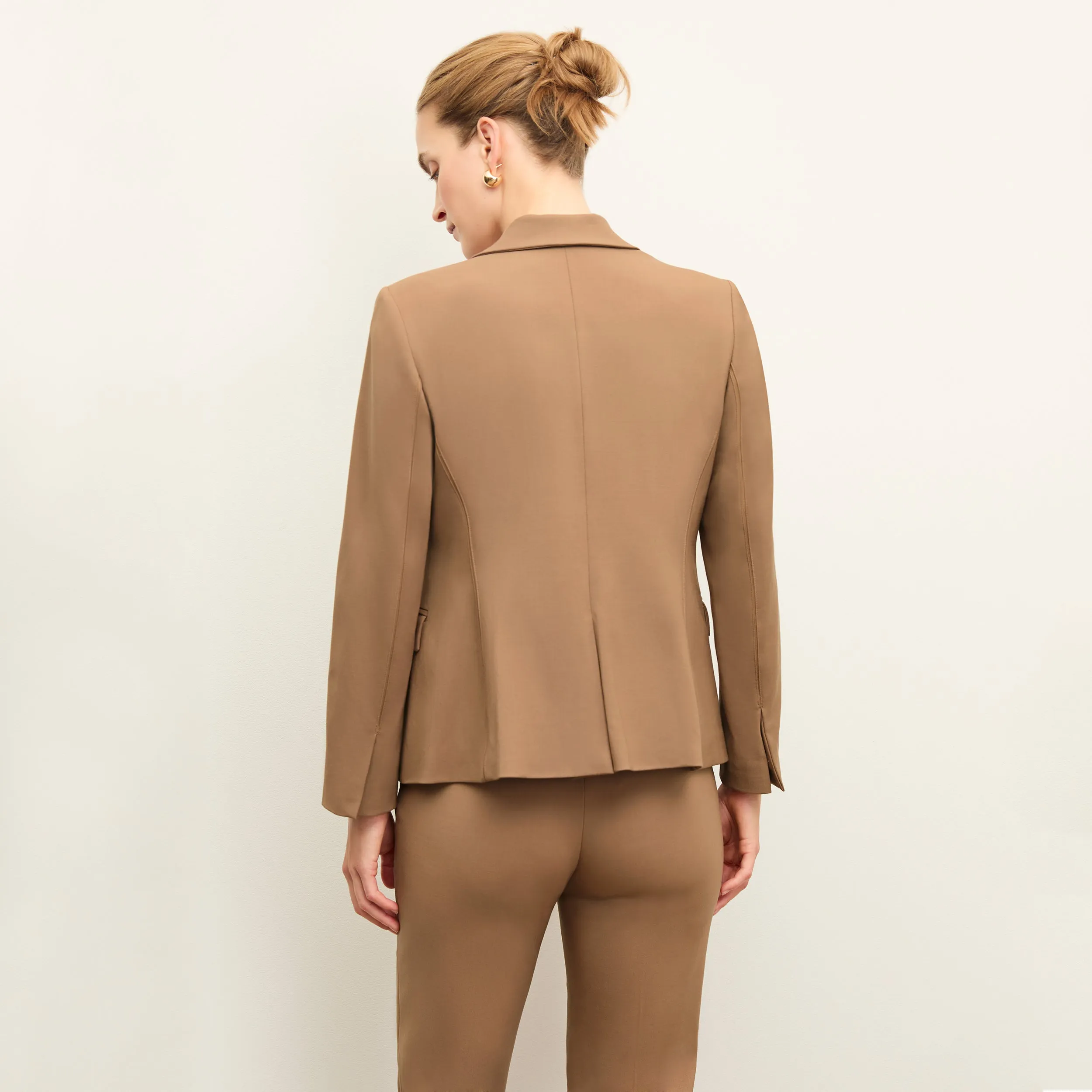 WaterResistant Yasmine Blazer - Wool Twill :: Camel Modern Style