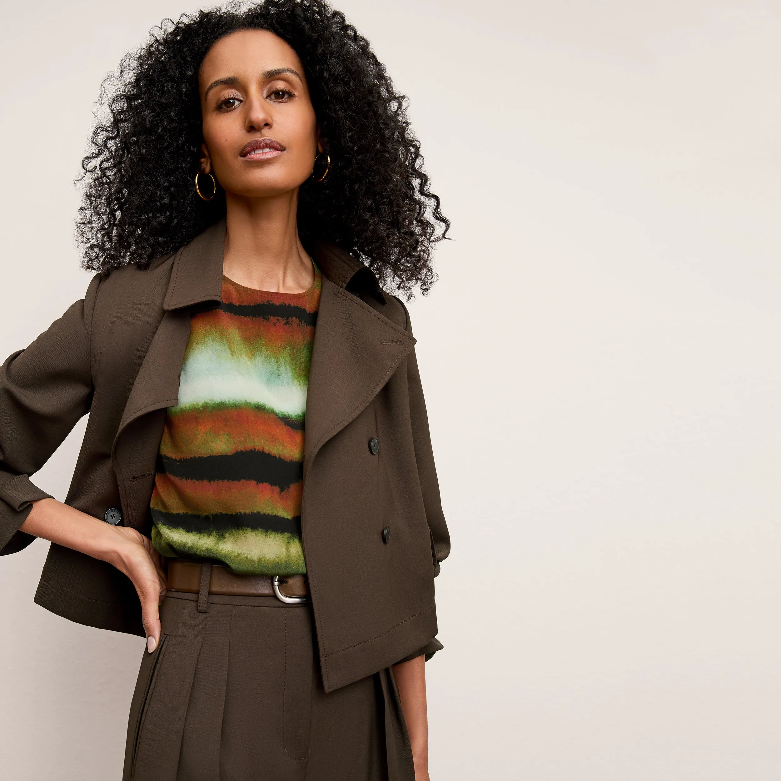 Scotte Moto Trench Jacket - Air Twill - Date Long Sleeve Shirt