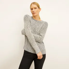 Butler Sweater - Knit Boucle :: Black / White Formal Blouse AbrasionResistantFabric
