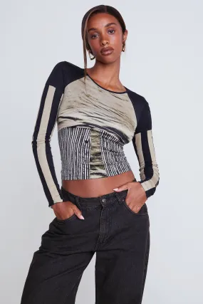 LONG SLEEVE TEE - CHEMISES IN VERT Casual dress Temperature Regulating Textile