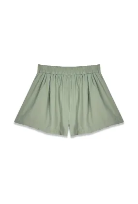 SAMPLE - Everyday Shorts - Sage - Final Sale Comfortable Waistband Flared bottom