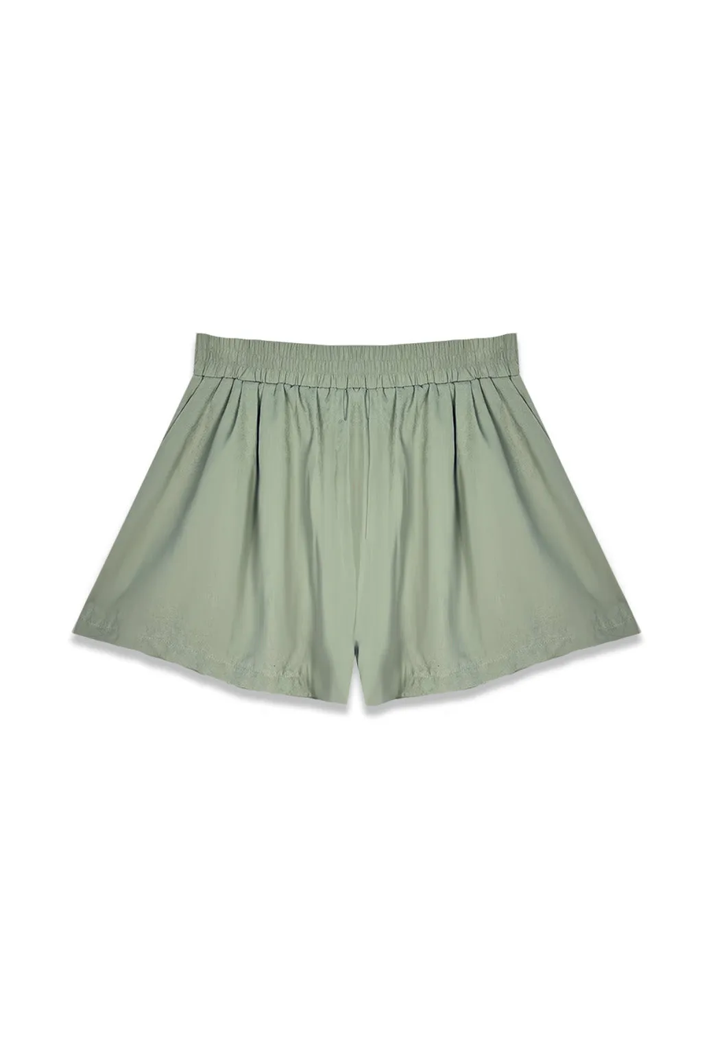 SAMPLE - Everyday Shorts - Sage - Final Sale Comfortable Waistband Flared bottom