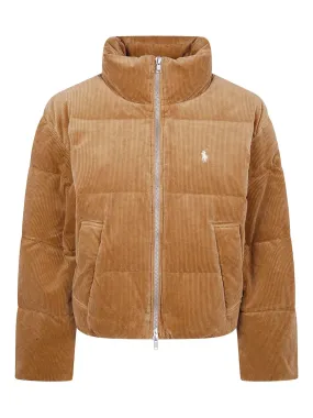 Oversized Fit POLO RALPH LAUREN WOVEN CORD PUFFER COAT