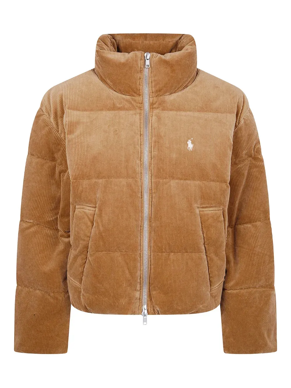 POLO RALPH LAUREN WOVEN CORD PUFFER COAT BlendMaterials Flatlock Seams