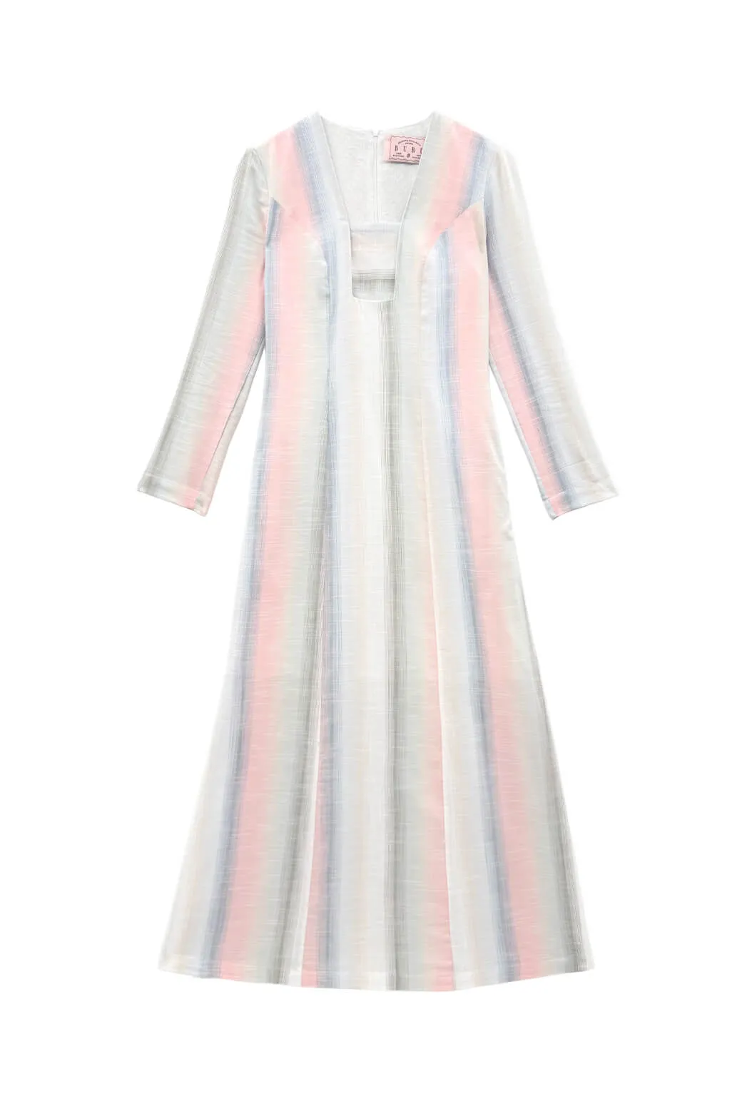 Deco Dress Maxi - Lake Stripe Comfy Fit Quick Access Slit