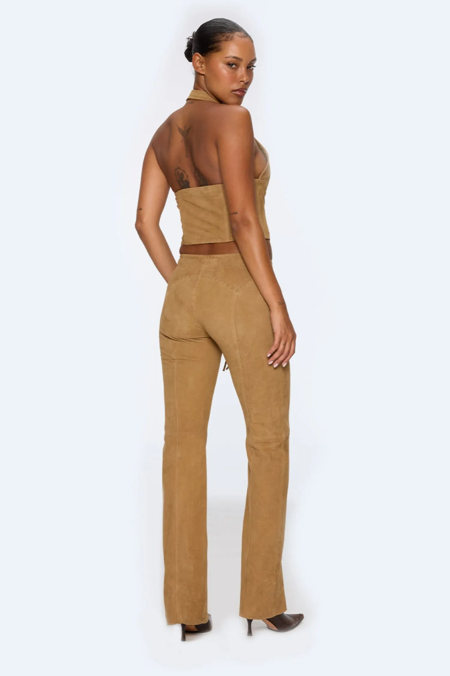 Sustainable Production Certified NonChafeCollarTech MARA CORSET - TAN SUEDE