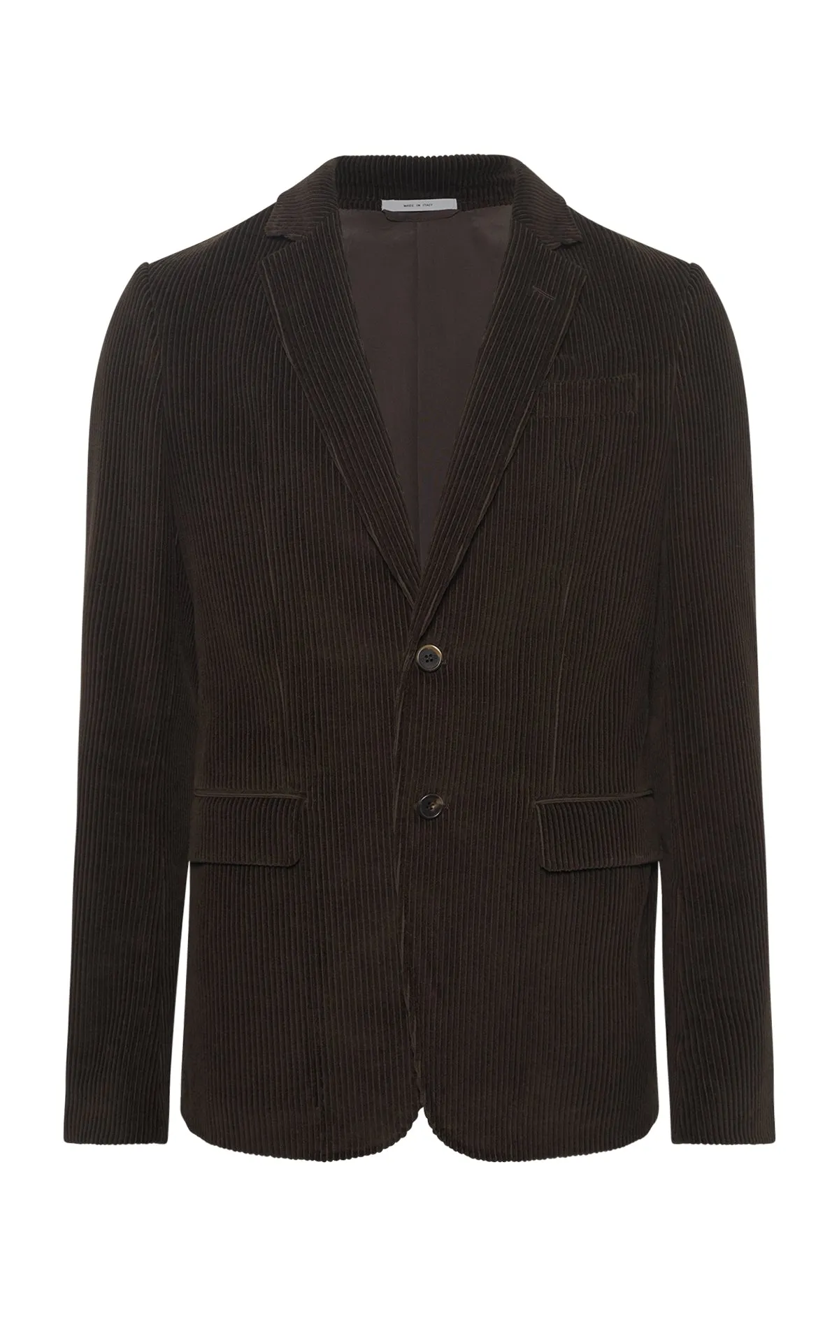 LowProfile Zipper Irving Jacket in Chocolate Fine Cashmere Corduroy