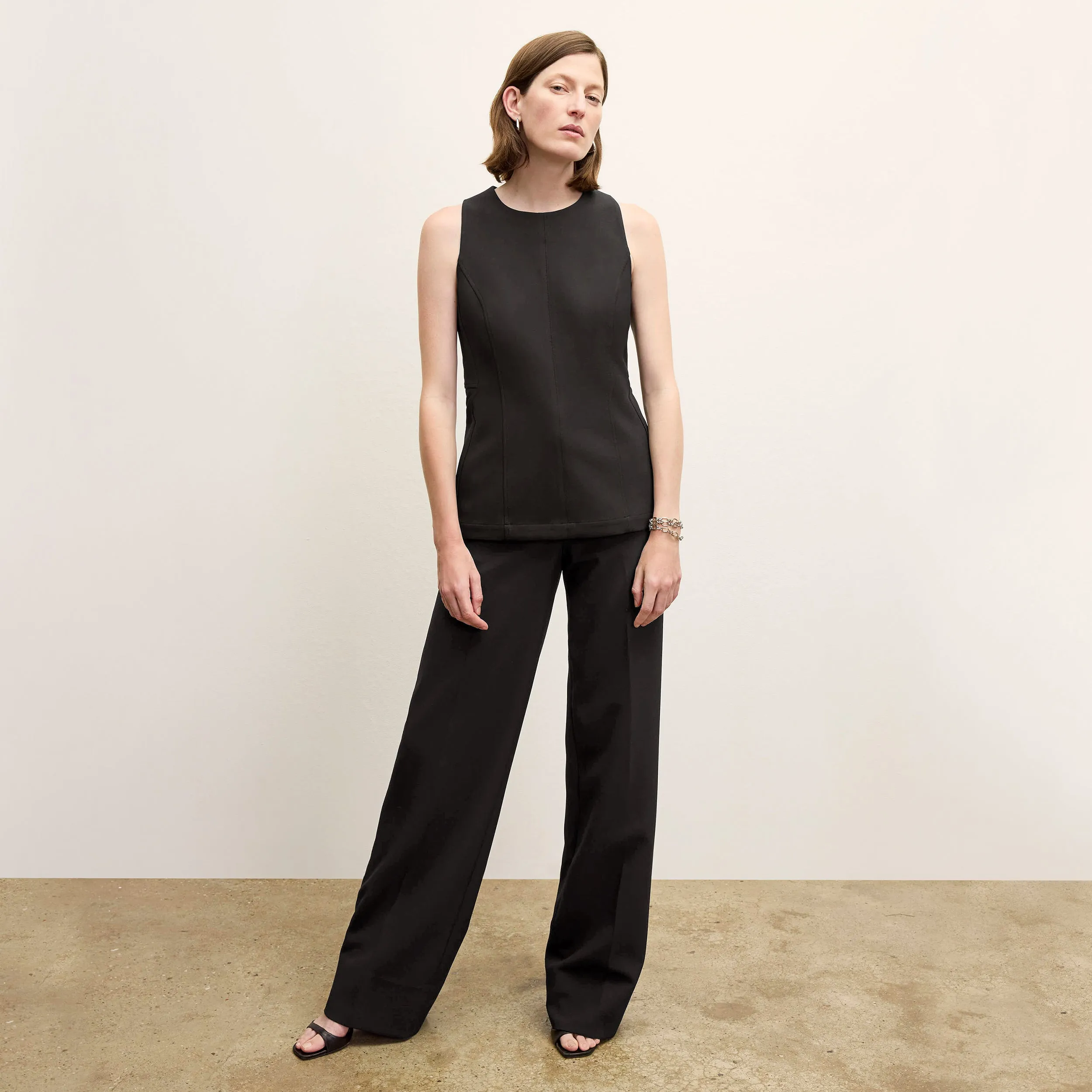 Lucia Top - Flex Suiting :: Black Hygroscopic Inner Layer