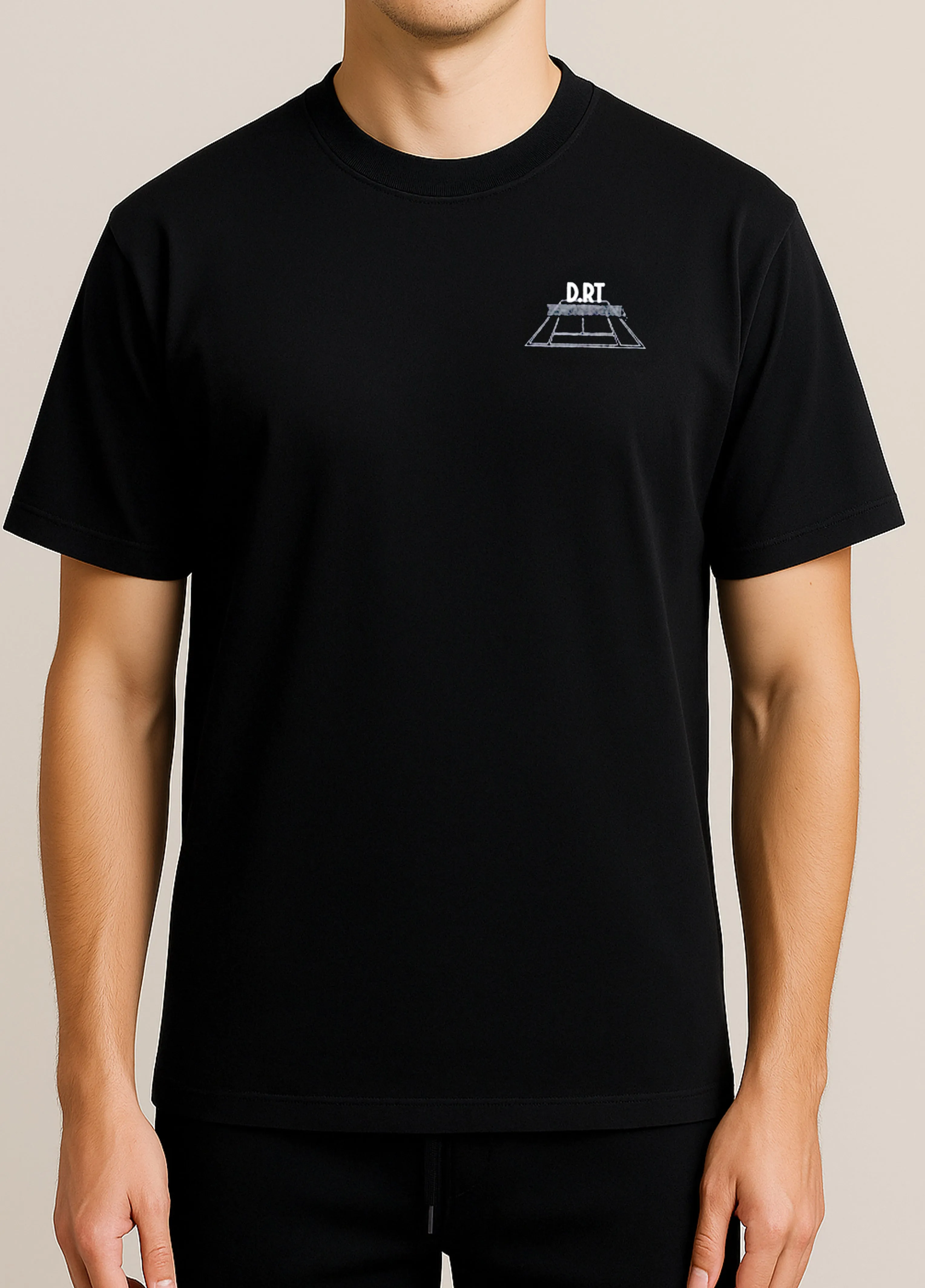 Tennis Club Tee Overlock Edging RibbedTexture