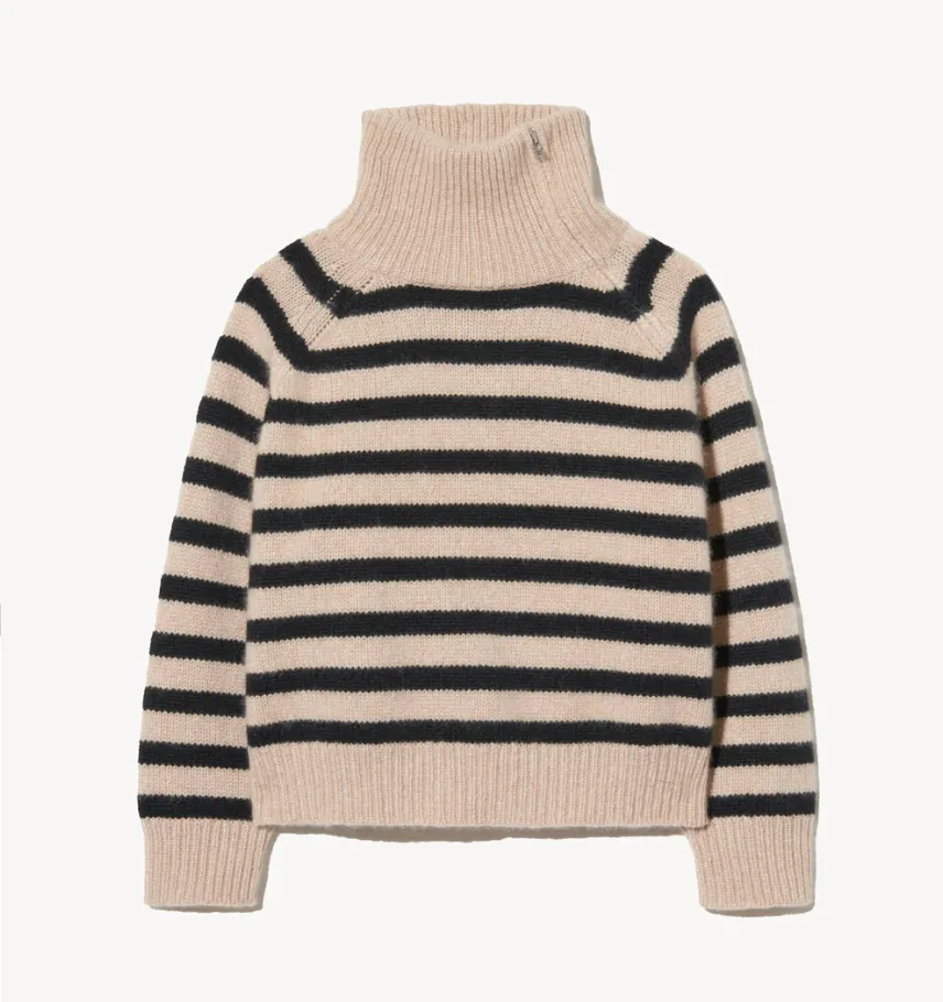 NILI LOTAN RAELYNN STRIPE SWEATER FrictionResistant Trim