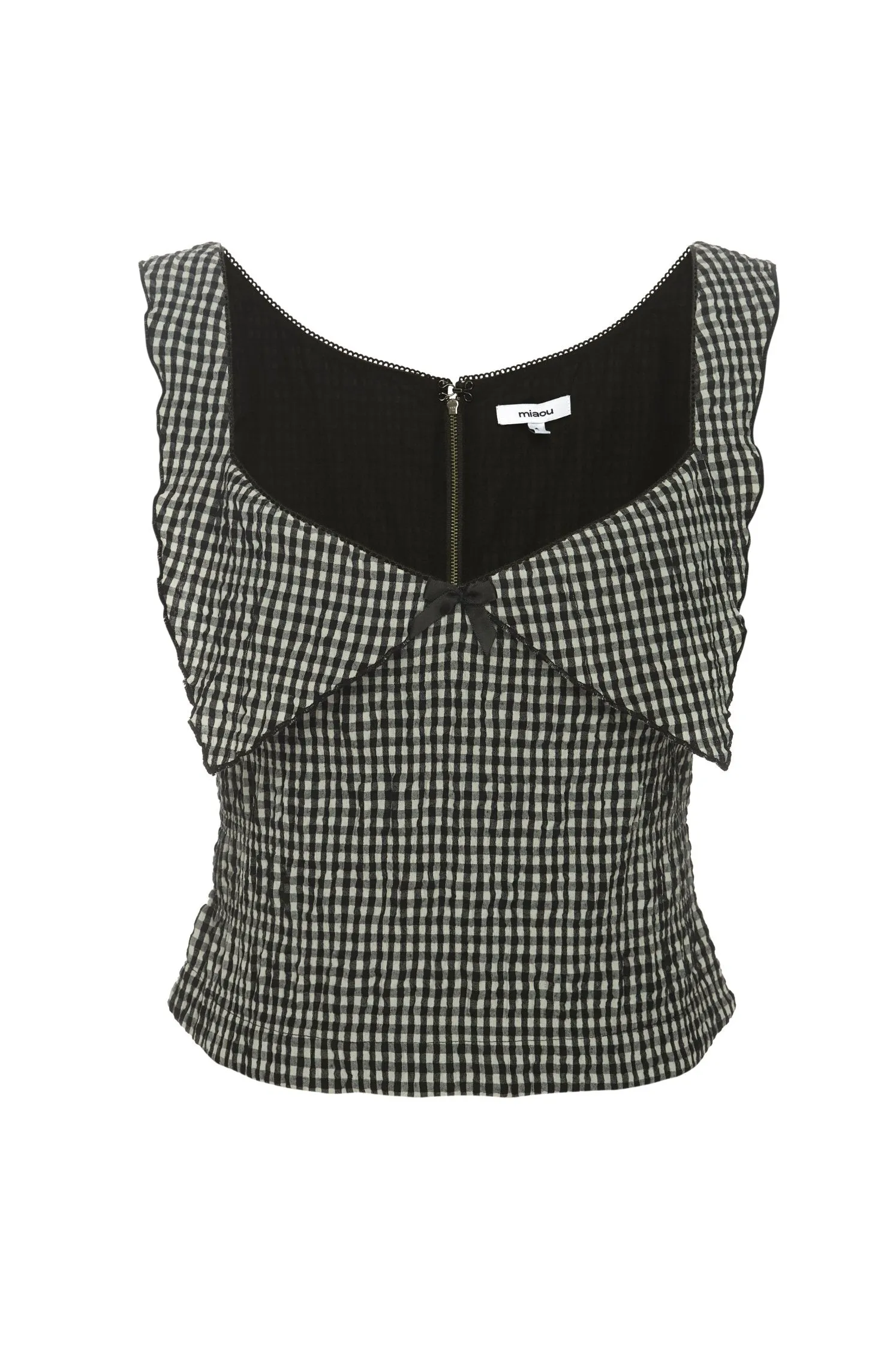 TESS CORSET - SEERSUCKER CHECK Anti Odor Finish