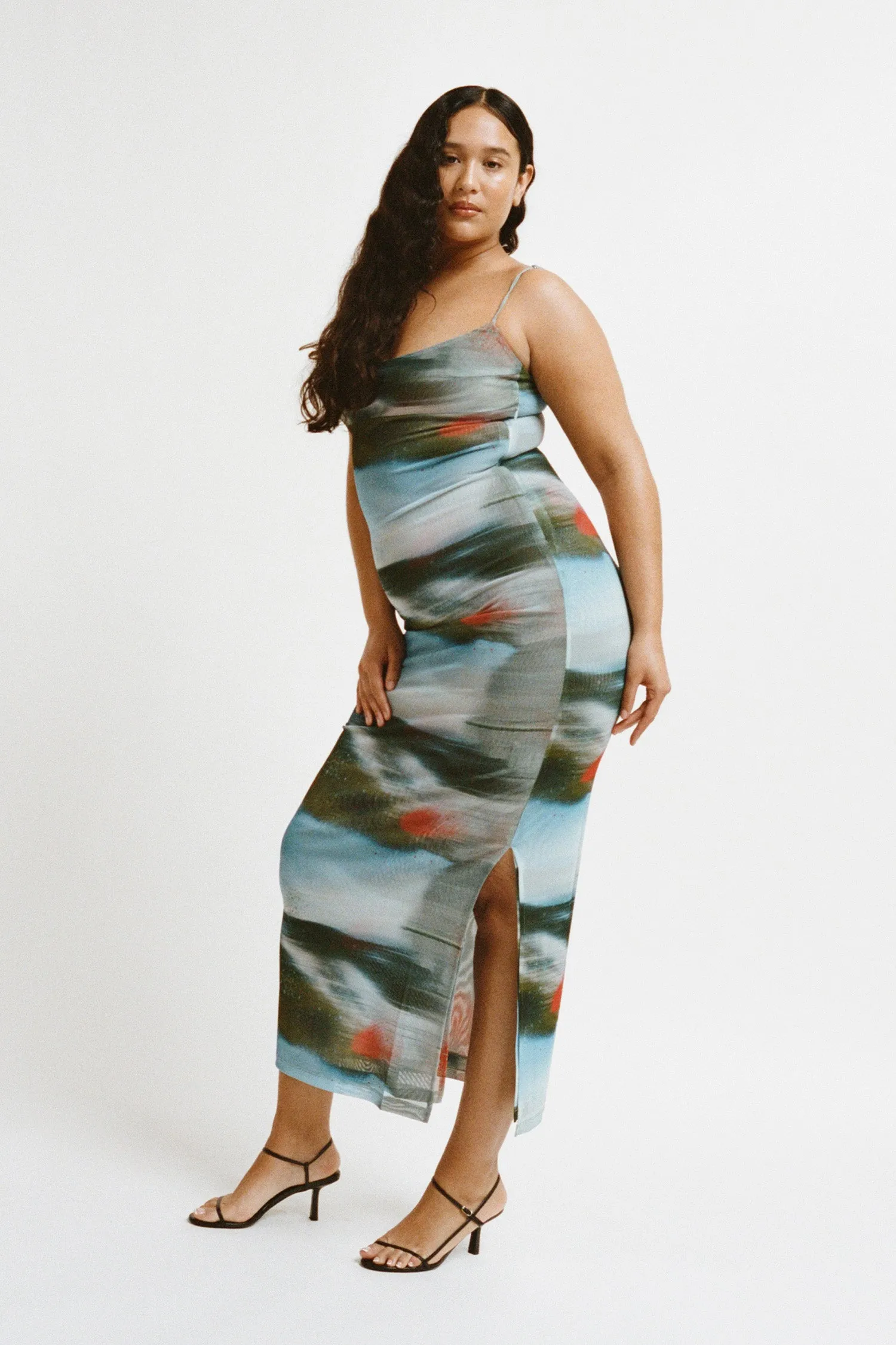 Quick Dry Blend THAIS DRESS - MOTION BLUE