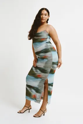 Quick Dry Blend THAIS DRESS - MOTION BLUE