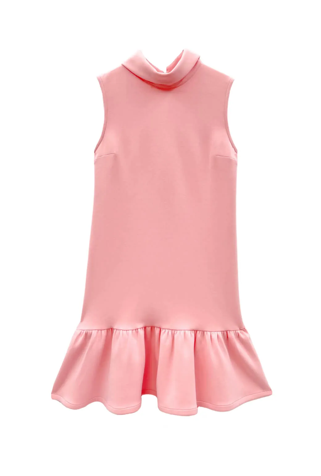 The Birdie Dress - Ballet Pink LayeredCollar Thermal Insulation Tech