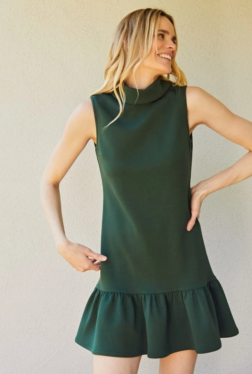 The Birdie Dress - Deep Green NonIrritatingEdges