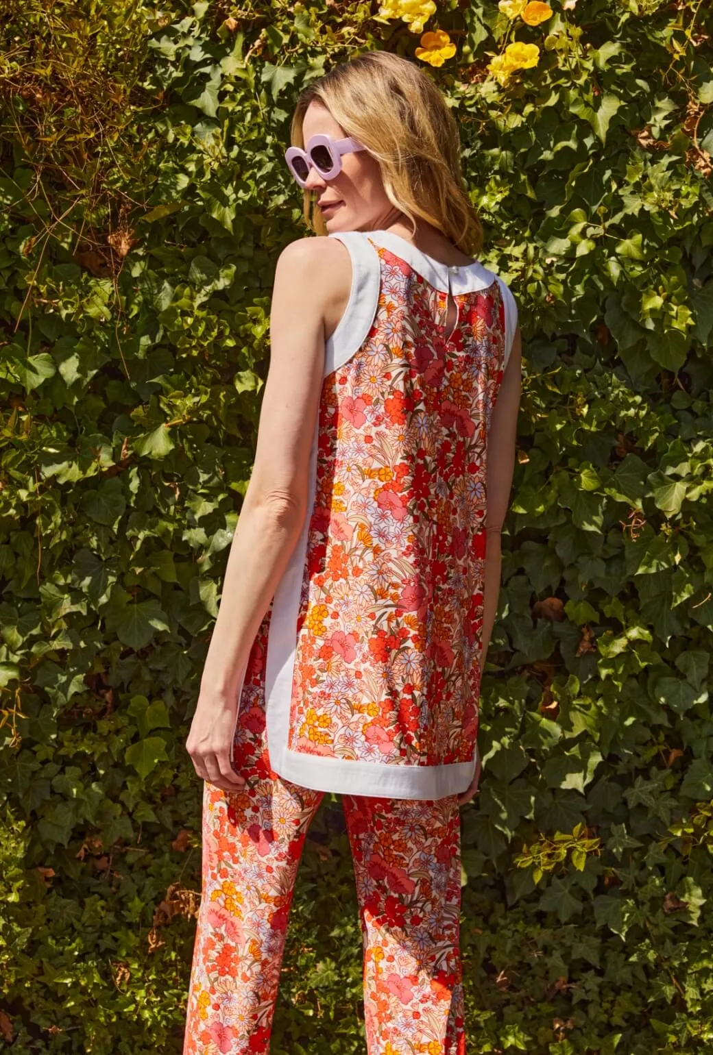 Soft Touch Material The Charlie Pant - 60's Floral