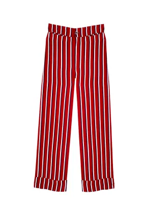 The Charlie Pant - Purple Pinstripe High Durability Stitching