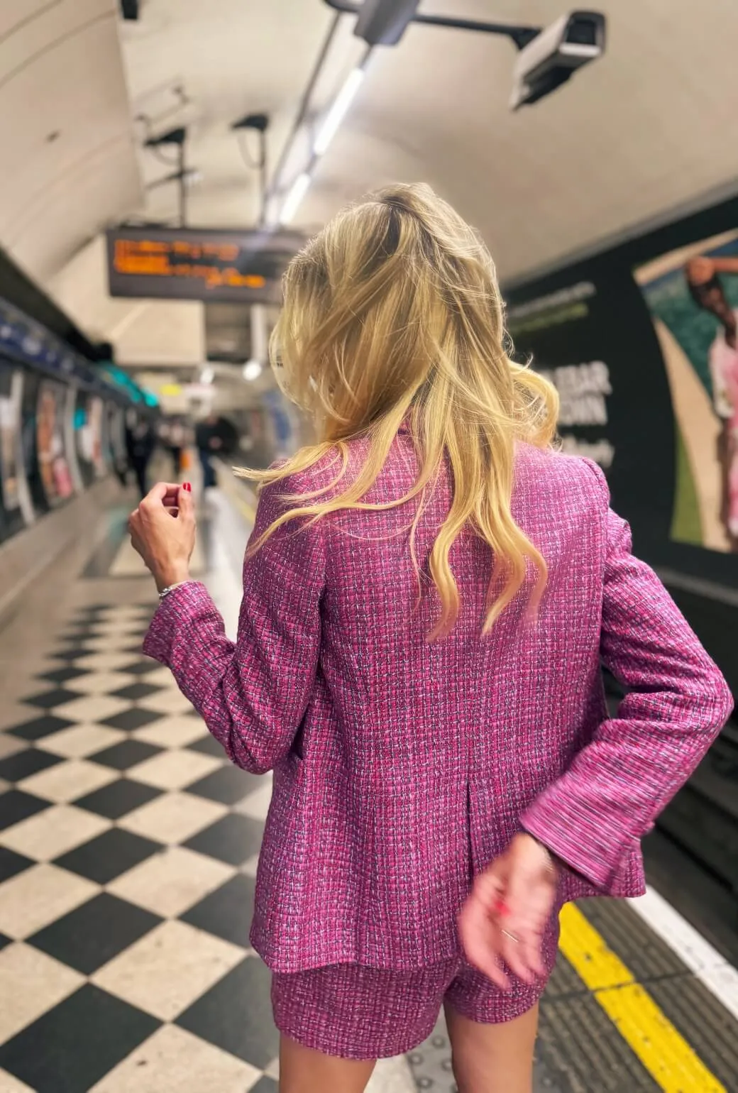 The Classic Blazer - Pink Tweed Weatherproof Technology