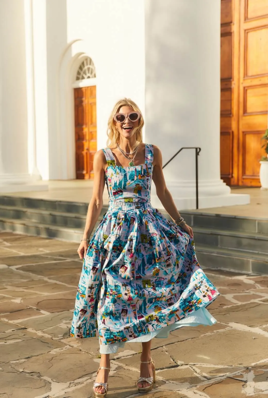 SnagFreeFabric The Gen Skirt - Paris in the Springtime