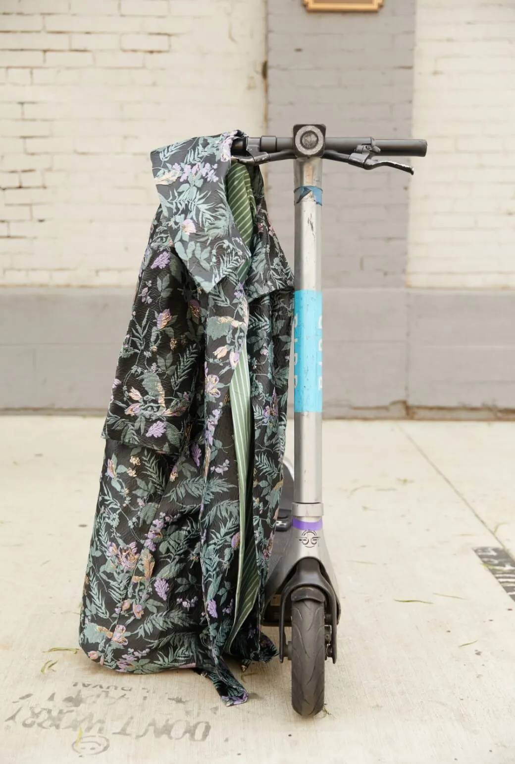 Seamless Edge Finishing Comfortable lining The Grace Coat - Sage & Lilac Brocade