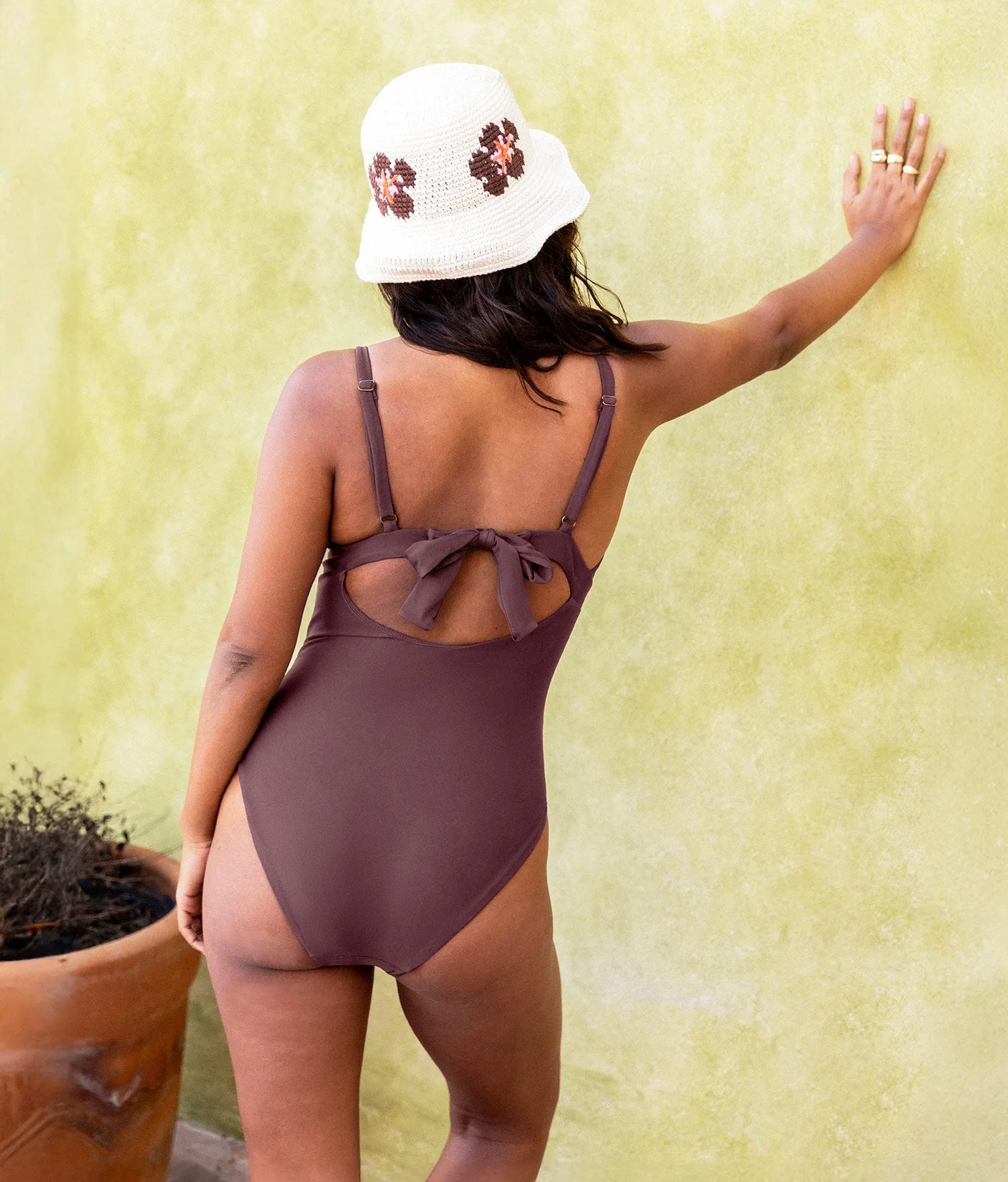 Chic Appeal Eco Friendly Textile The Honolulu One Piece - Eco Nylon - Mink - Classic