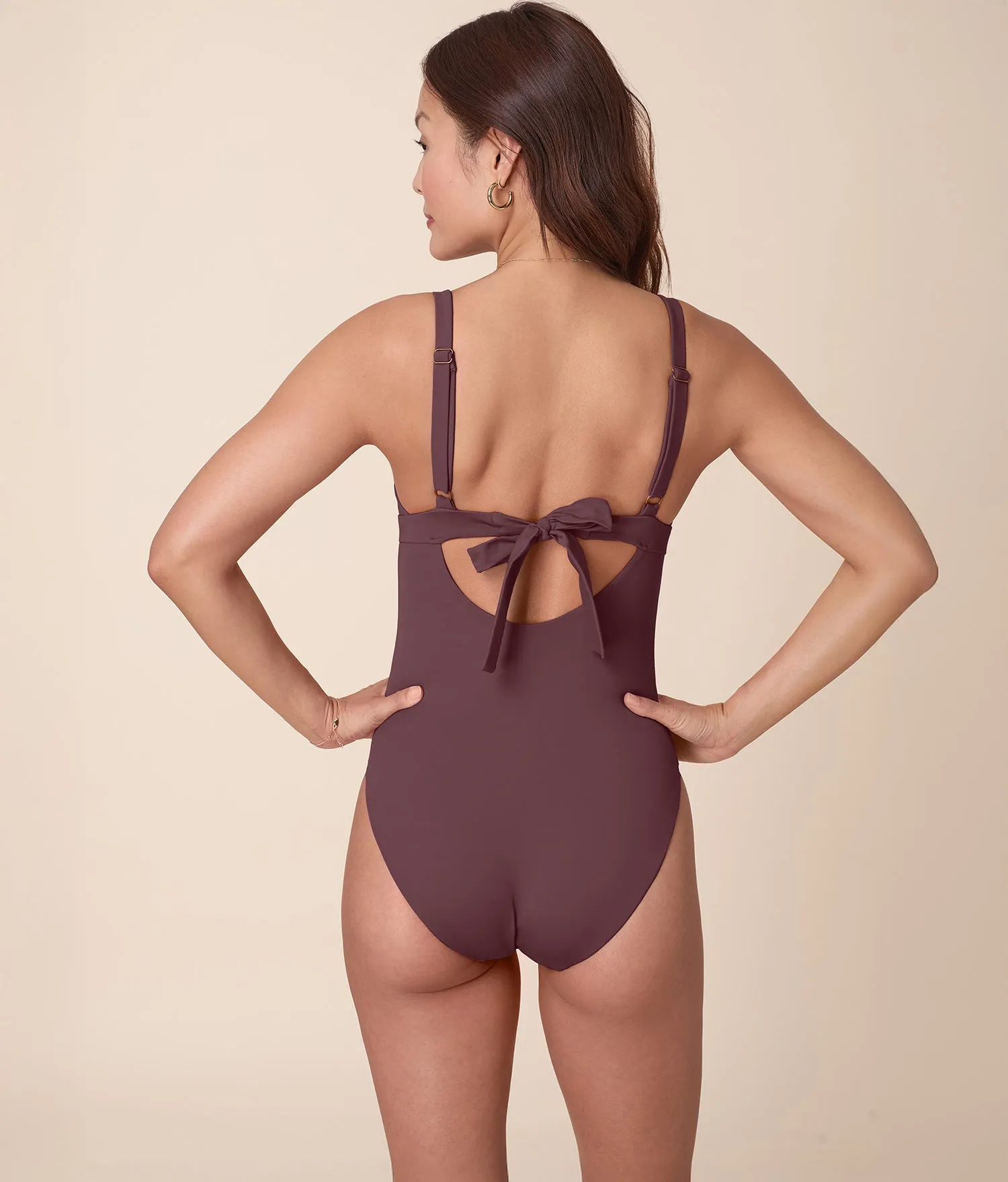 The Honolulu One Piece - Eco Nylon - Mink - Classic Packable-Design Quick Drying Fabric