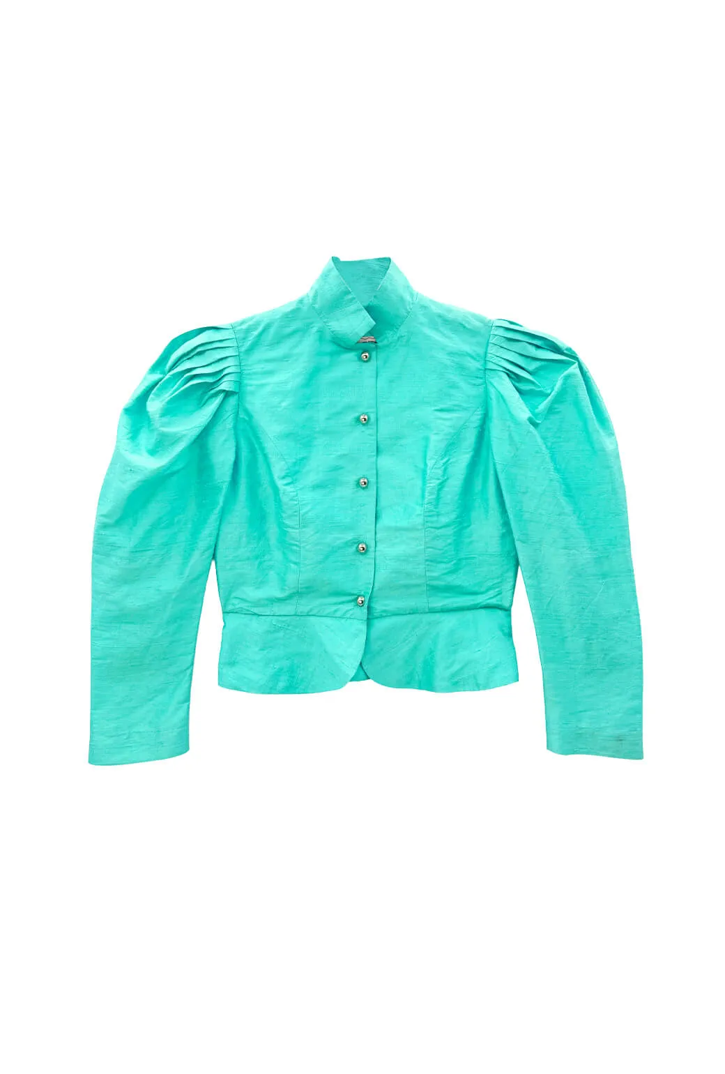 The Kennedy Jacket - Aqua Silk AntiFade Treatment Hidden Zipper Pocket