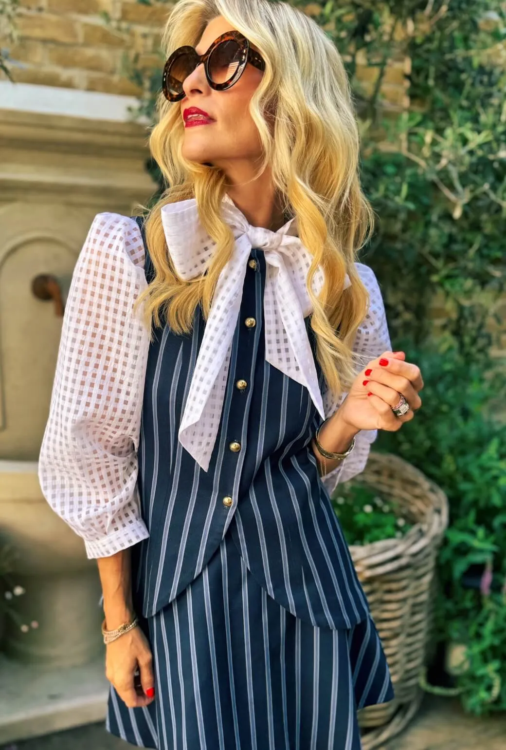 The Laura Mini - Dewberry Stripe LightweightInsulation