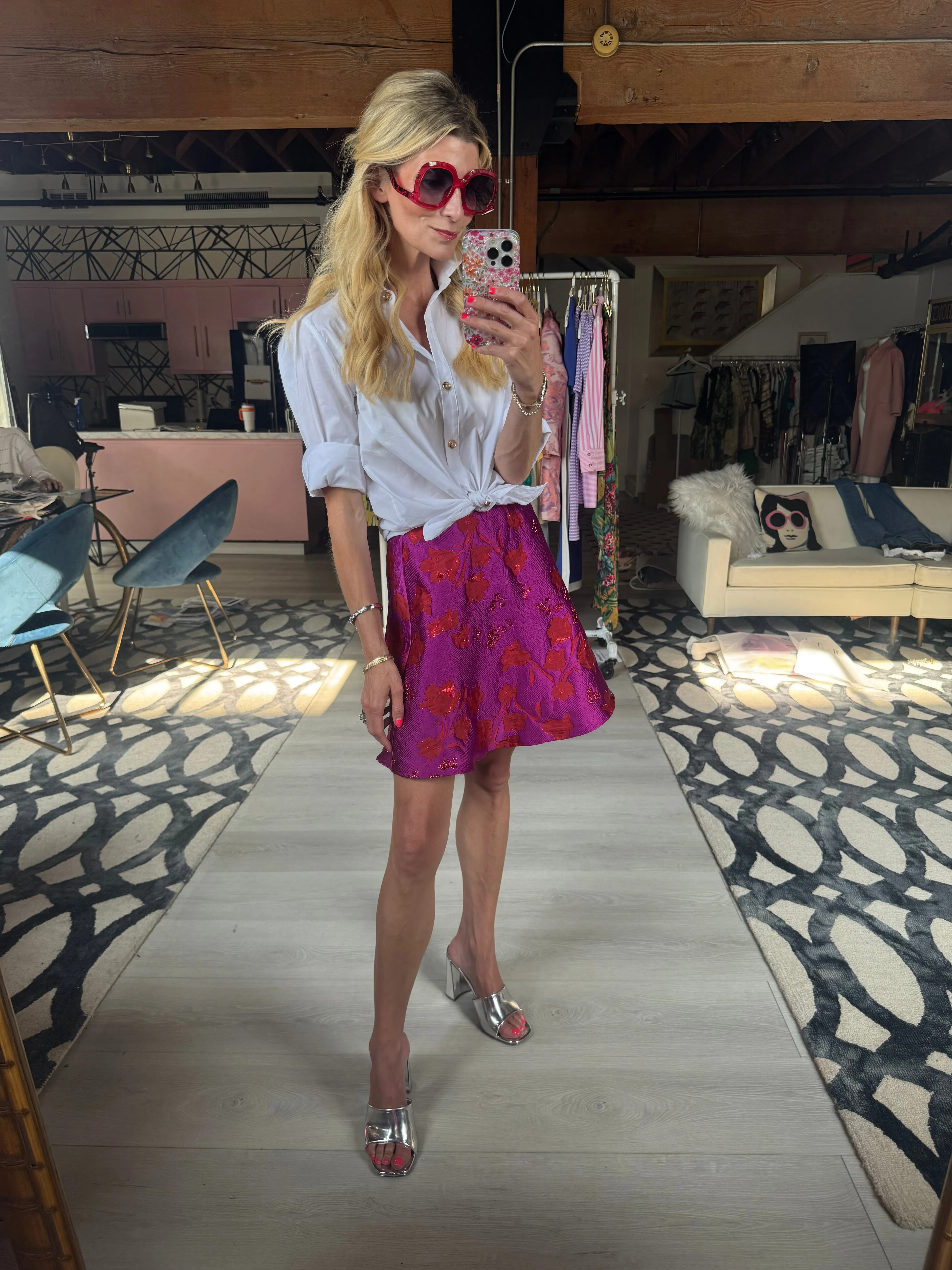 The Laura Mini - Rani Pink Rayon drape