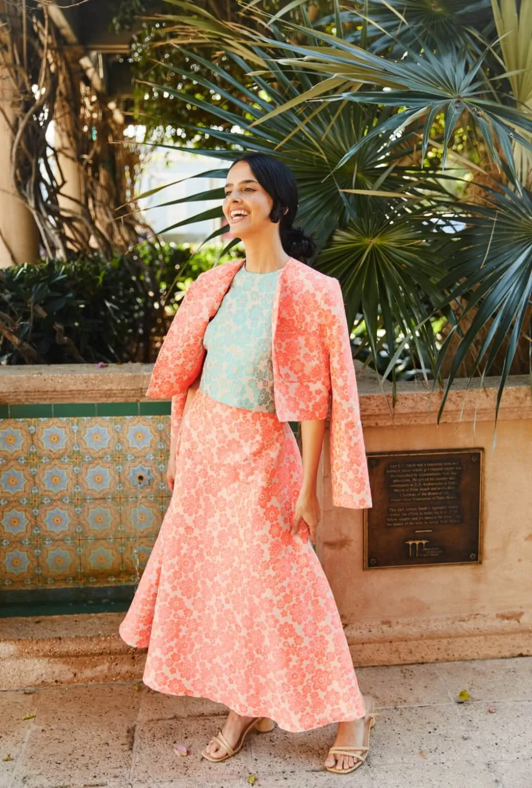 Polished Look HeatRegulatingLining The Laura Skirt - Coral Brightline