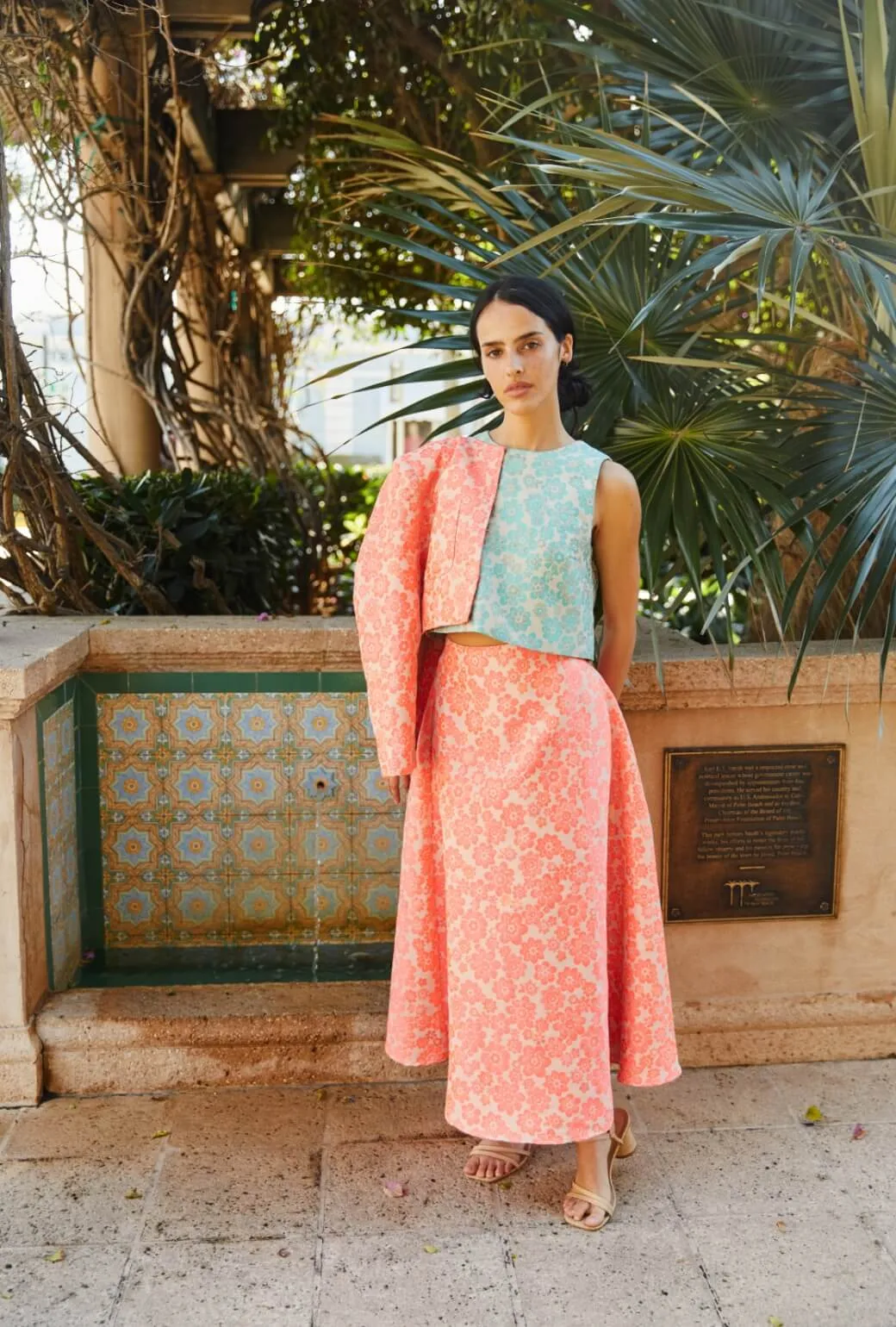 The Laura Skirt - Coral Brightline Relaxed Comfort Water Resistant