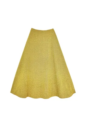 Low Profile Waistband The Laura Skirt - Gold Sparkle