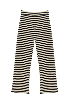 The Paley Pant - Black Striped Terry Multi-way wear ReinforcedBeltLoops