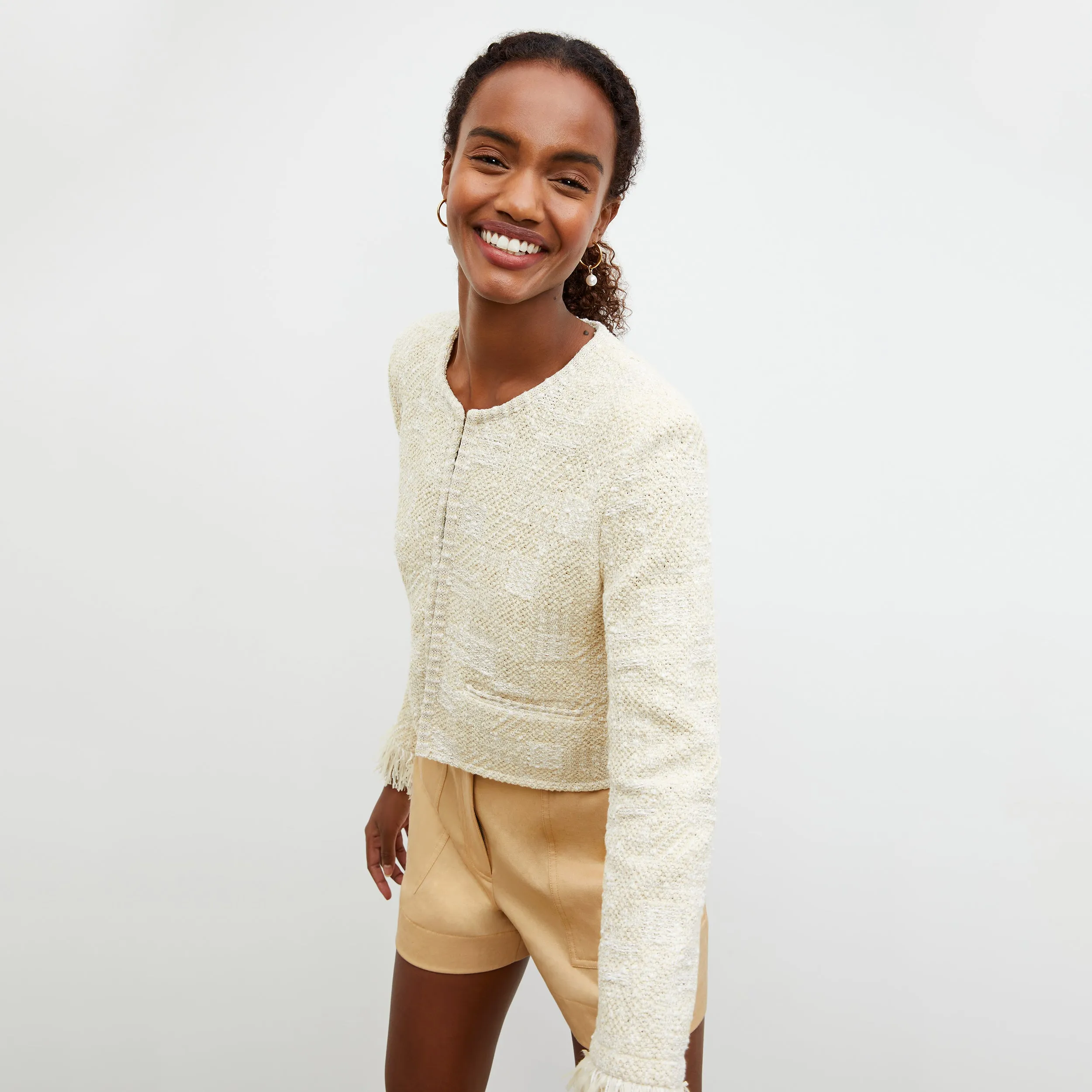 Trendy Shirt Double Layered Elbow Reinforcement Adina Short - Everyday Twill :: Butter