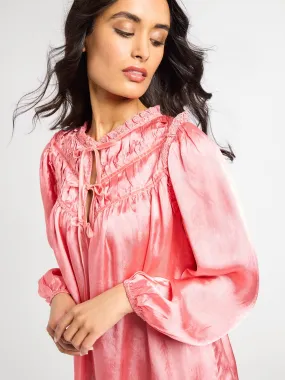 V-neck Shirt LightweightMaterial Colette Top in Camellia