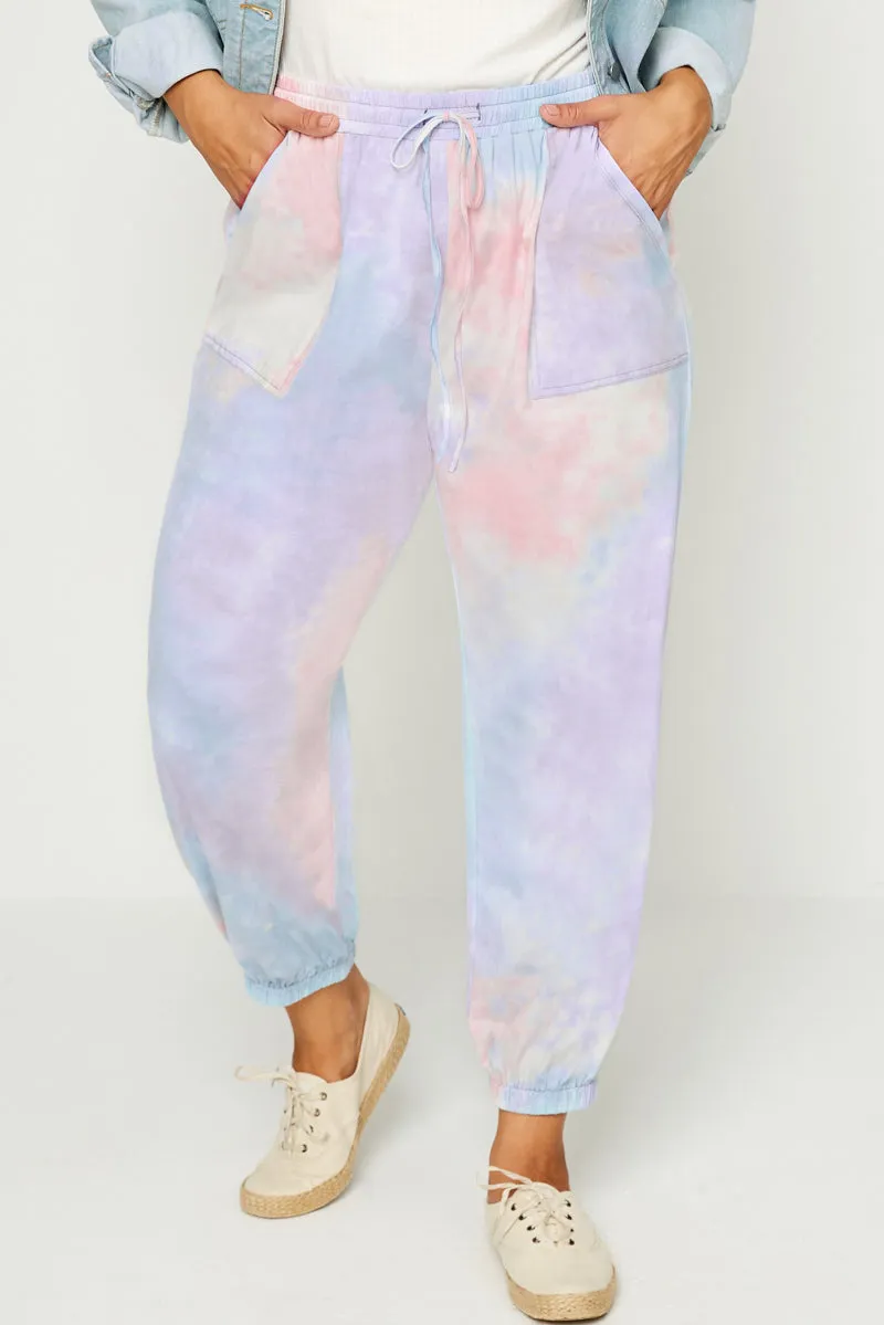 No Gap Waistband Tie-Dye Drawstring Jogger