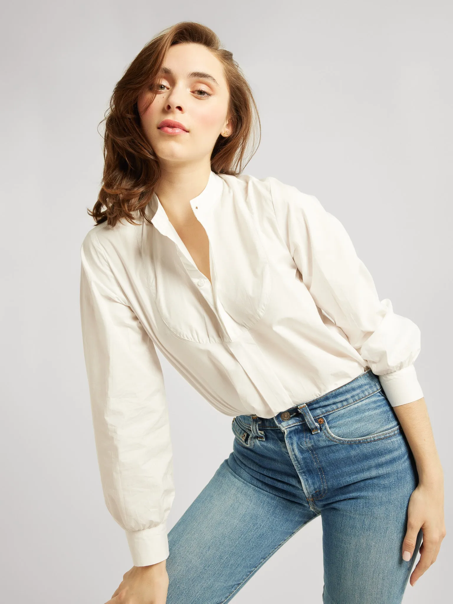 Tilda Top in White AntiStatic Coating QuickDrySystem