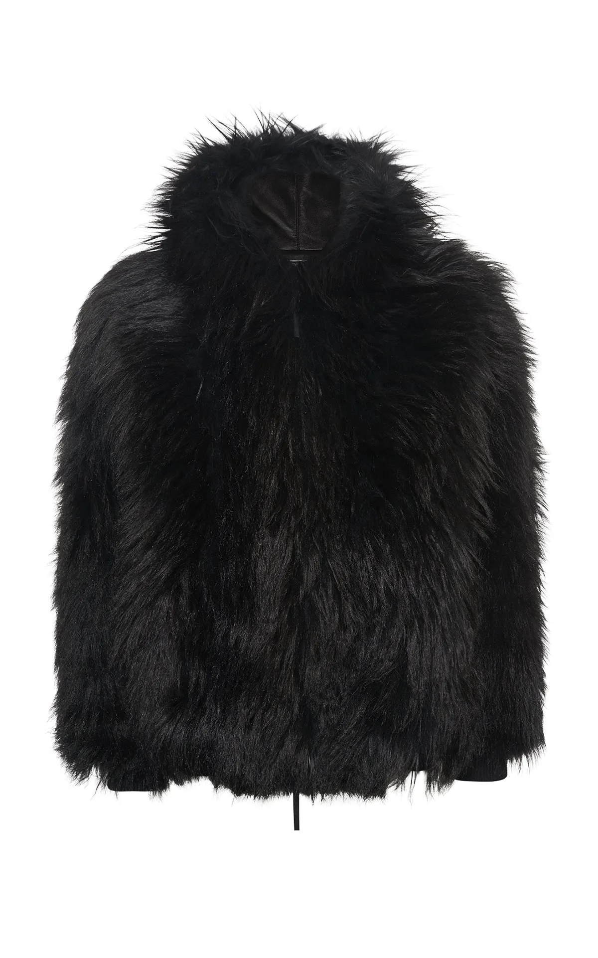 Tom Hoody Jacket in Black Cashmere Shearling Comfort Fit Design Odor Control Finish