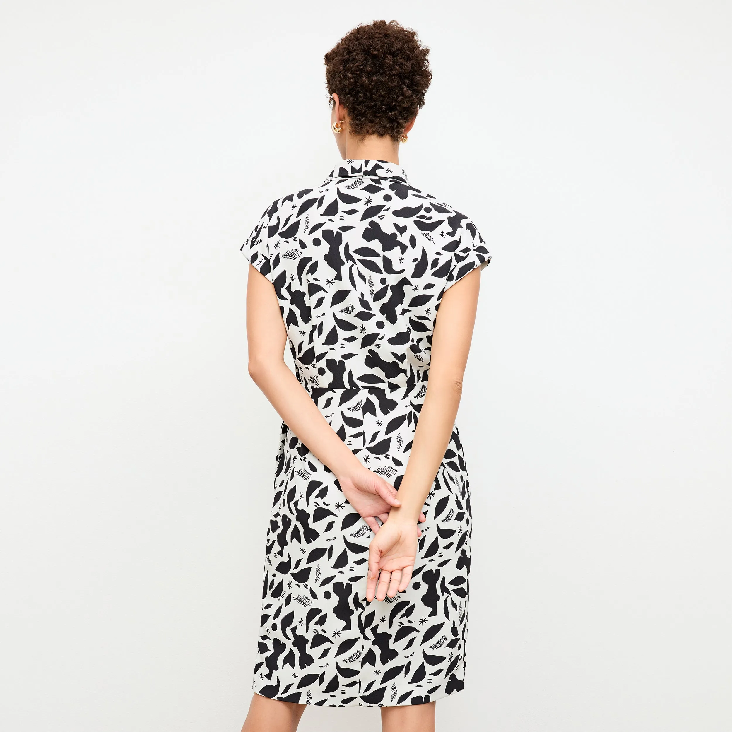 Tory Dress - Printed Eco Heavy Soft Wave :: Icon Print Double Needle Hemming StretchTechnology