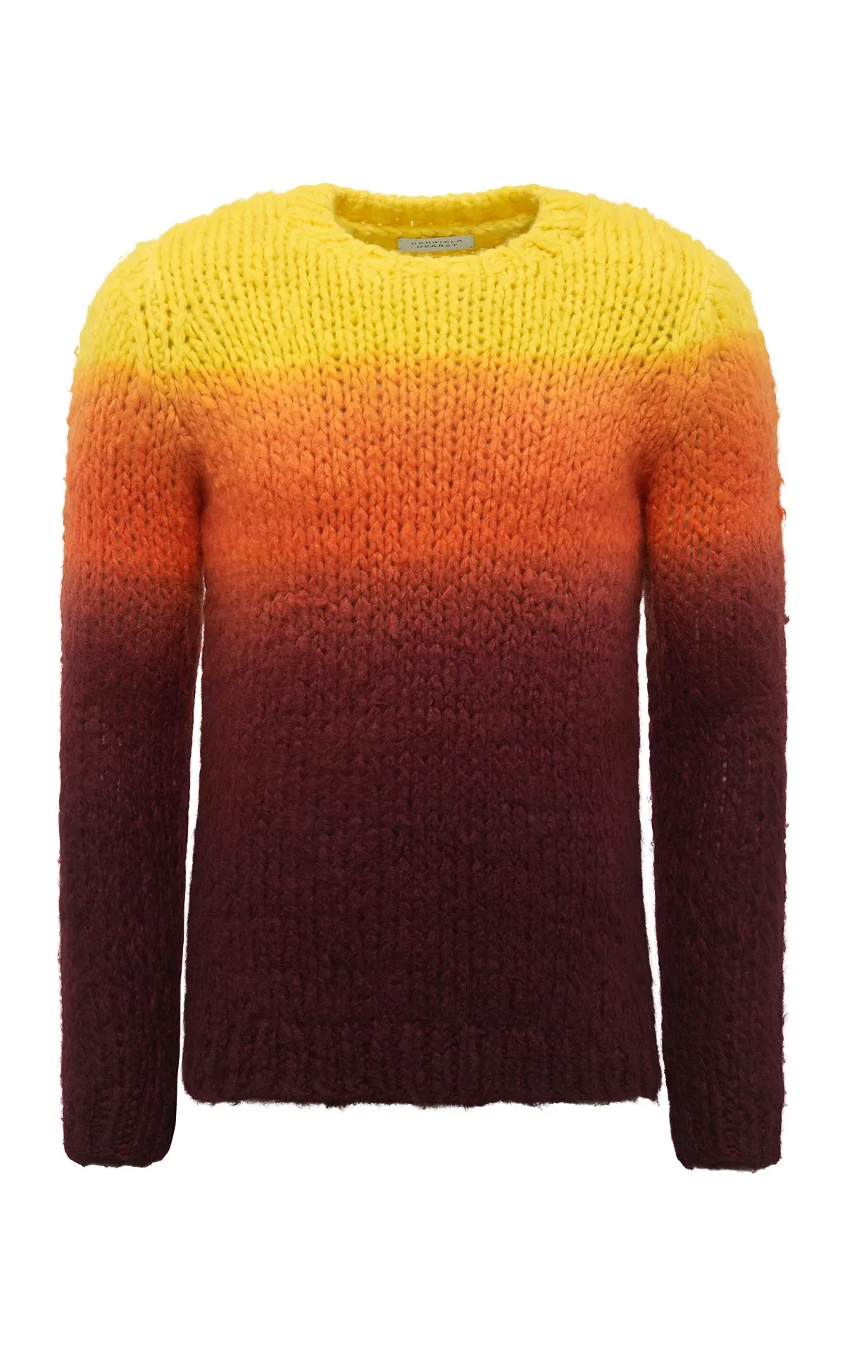 Classic Appeal Layered HeatTrap Stitching Aion Knit Sweater in Deep Dye Sunrise Welfat Cashmere