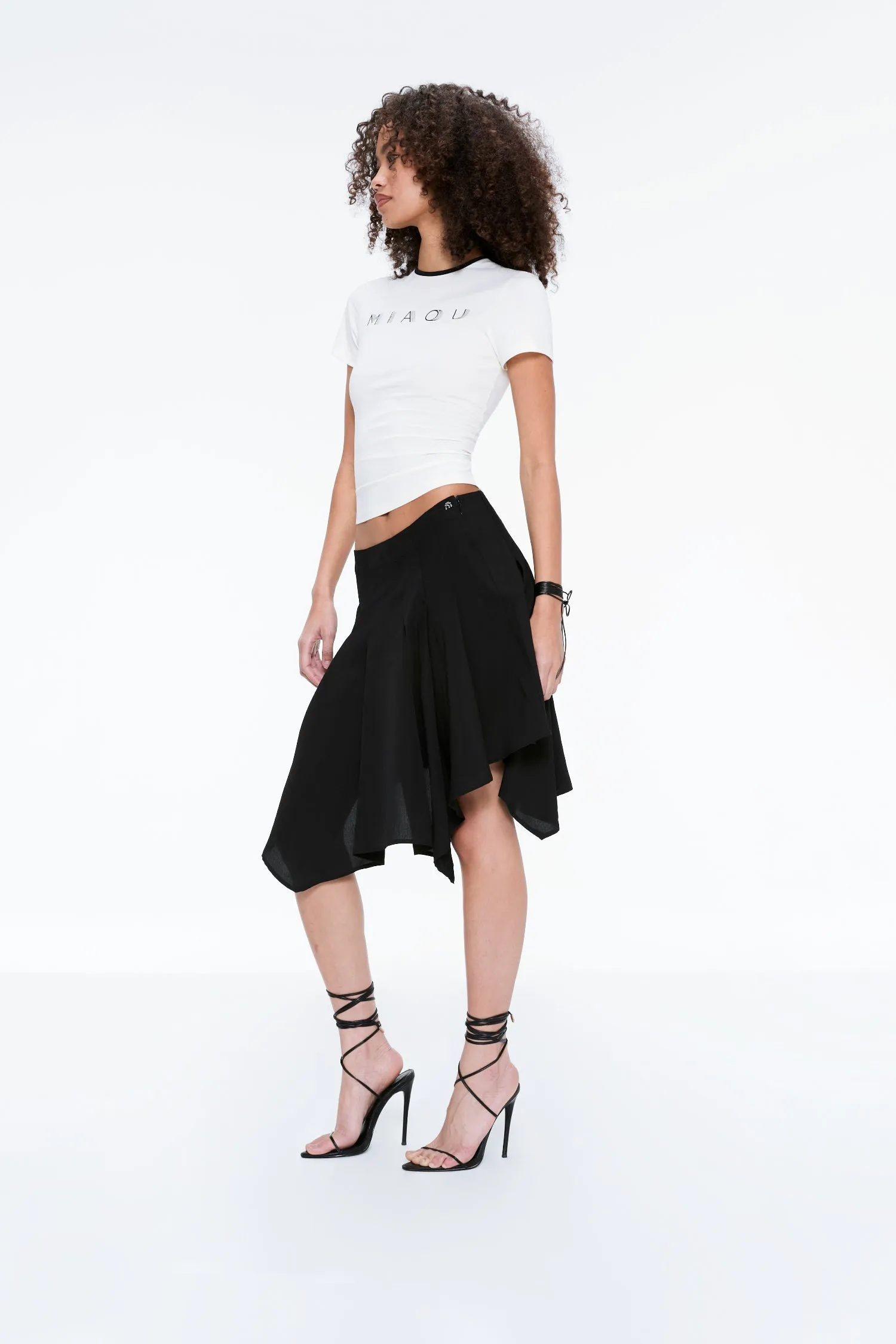 Loose cut TY SKIRT - BLACK