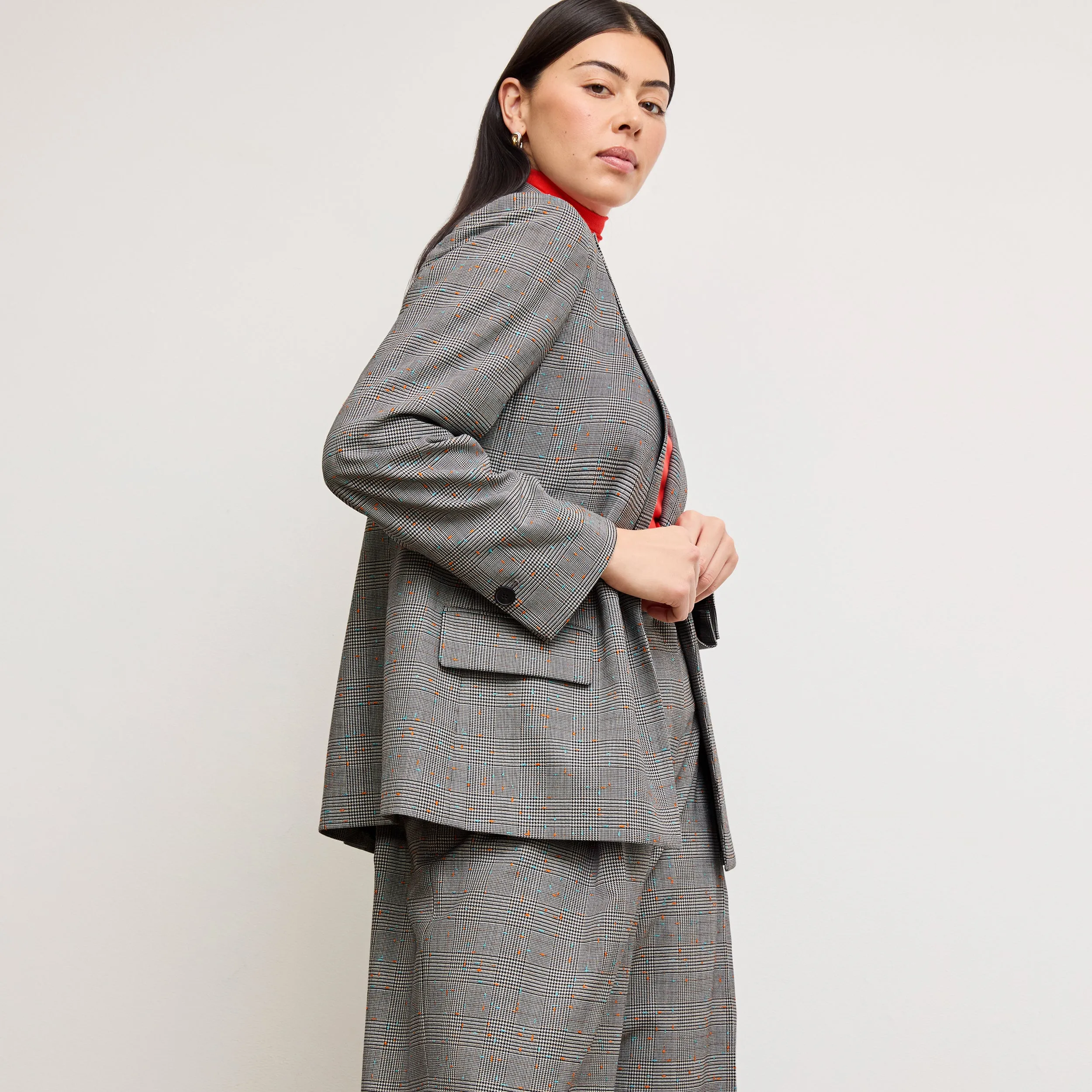 Elastic cuffs Tyner Director Blazer - Sharkskin :: Mixed Check
